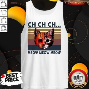 Premium Jason Voorhees Cat Ch Ch Ch Meow Meow Meow Vintage Retro Tank Top