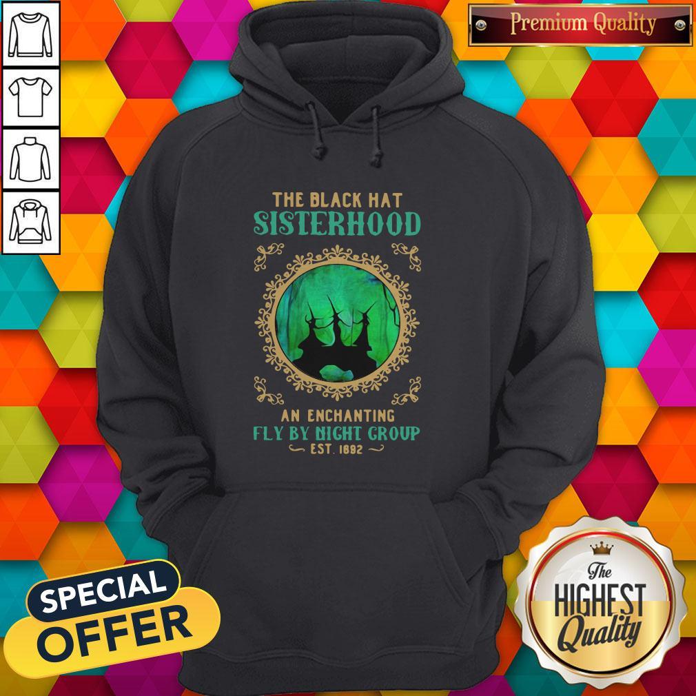 Pro Witchs Halloween The Black Hat Sisterhood An Enchanting Fly By Night Group Est 1692 Hoodie