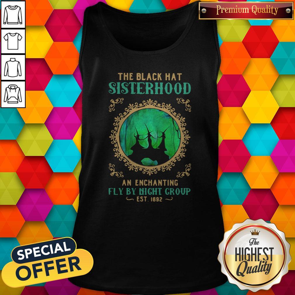 Pro Witchs Halloween The Black Hat Sisterhood An Enchanting Fly By Night Group Est 1692 Tank Top