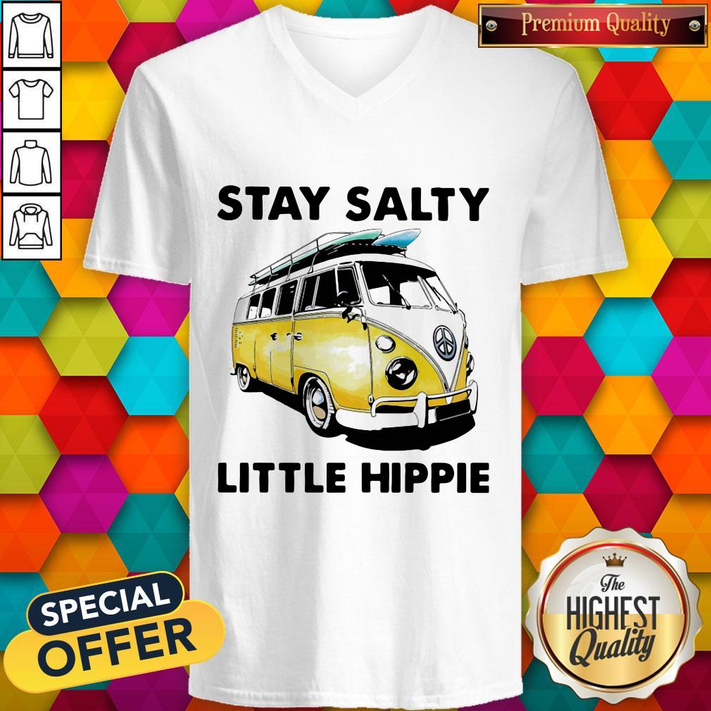 Stunning Surfing Stay Salty Little Hippie V-neck