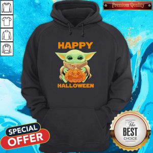 Super Nice Baby Yoda Hug Pumpkin Happy Halloween Hoodie