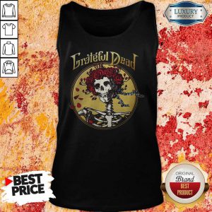 Wicked Skeleton Roses Grateful Dead Band Halloween Tank Top