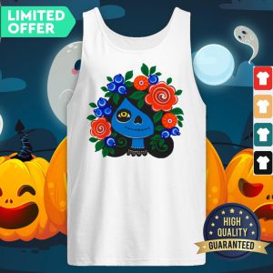 Day Dead Dia De Los Muertos A Zombie Girl Sugar Skull Tank Top
