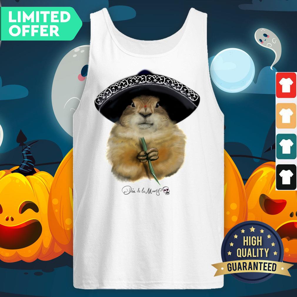Day Of The Dead Dia De Los Muertos Sugar Skull Prairie Dog Tank Top