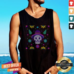 Floral Skull Dia De Los Muertos Day Of The Dead Tank Top