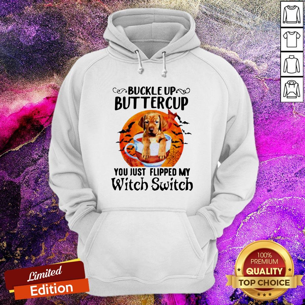 Golden Buckle Up Buttercup You Just Flipped My Witch Switch Halloween Hoodie