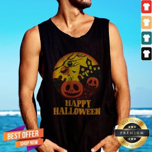 Nice Scary Happy Halloween Day Tank Top
