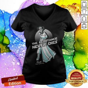 Notorious RBG The Resistance Never Dies V-neck