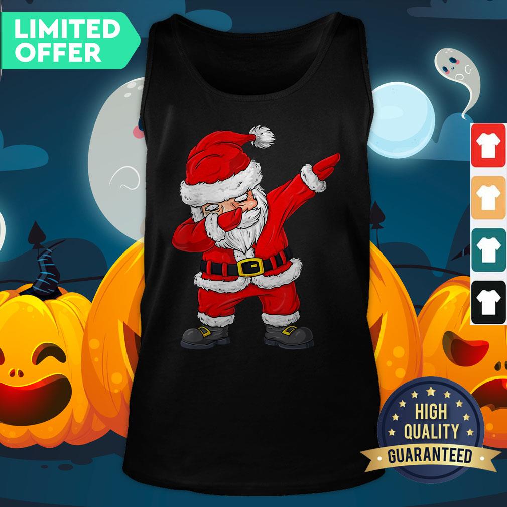 Official Christmas Dabbing Santa Claus Boys Girls Kids Xmas Tank Top