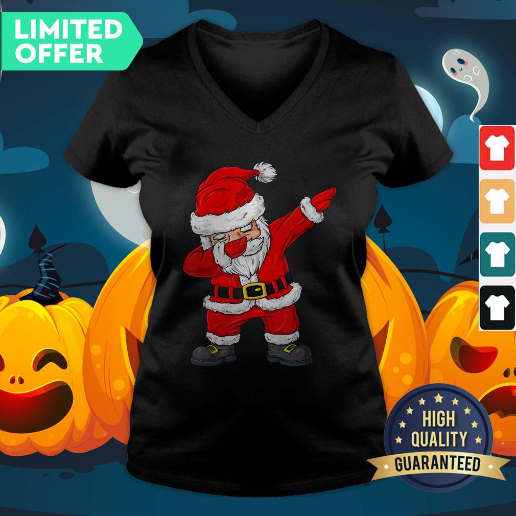 Official Christmas Dabbing Santa Claus Boys Girls Kids Xmas V-neckOfficial Christmas Dabbing Santa Claus Boys Girls Kids Xmas V-neck