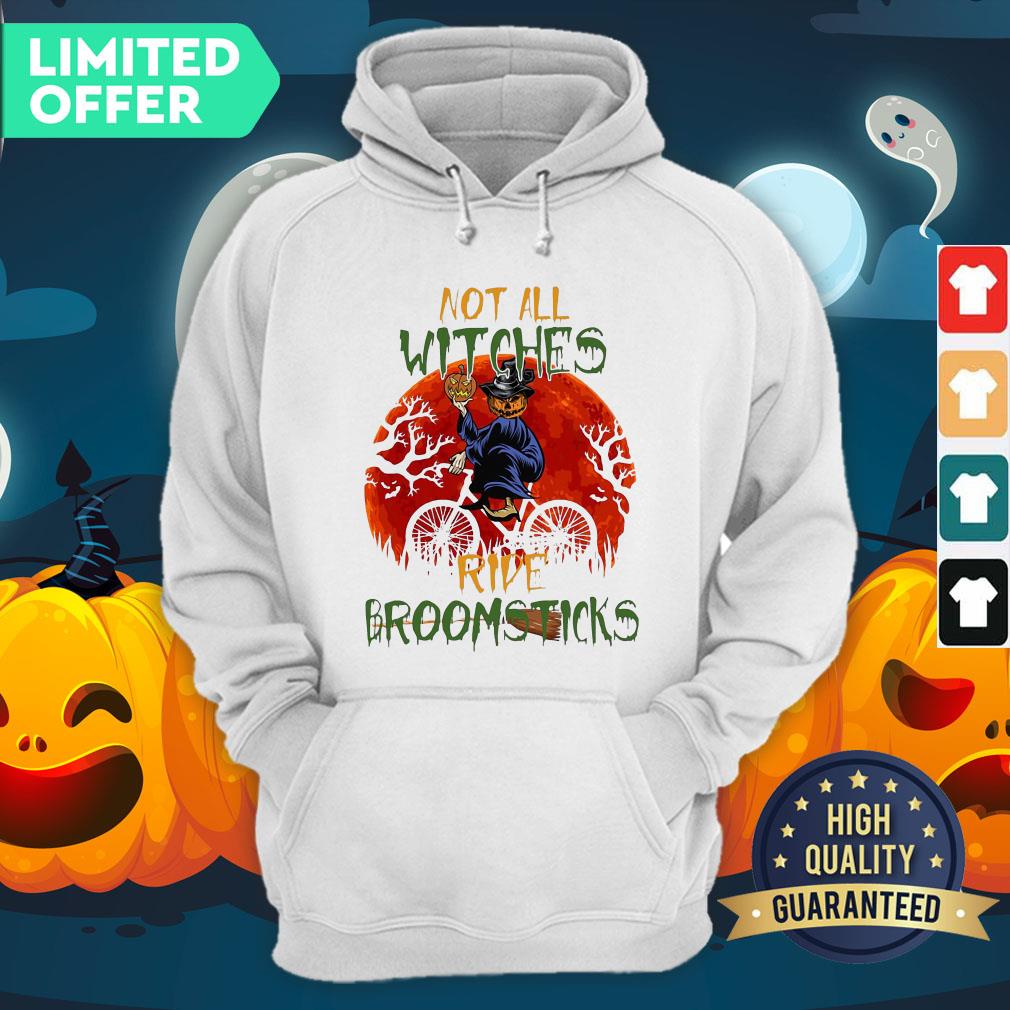 Official Halloween Not All Witches Ride Broomsticks Vintage Hoodie
