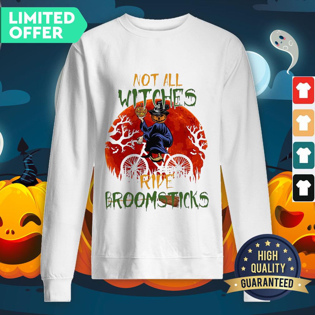 Official Halloween Not All Witches Ride Broomsticks Vintage SweatShirt