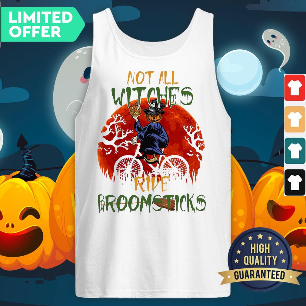 Official Halloween Not All Witches Ride Broomsticks Vintage Tank Top