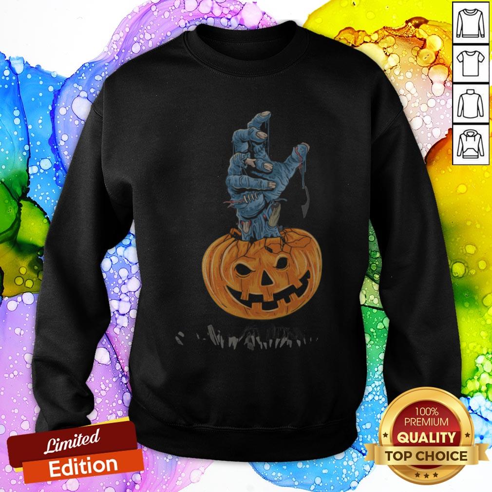 Pumpkin Zombie Hand Halloween Day SweatShirt
