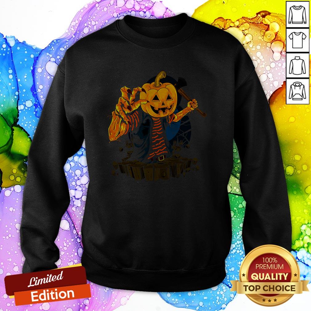 Pumpkin Zombie Man Halloween Day SweatShirt