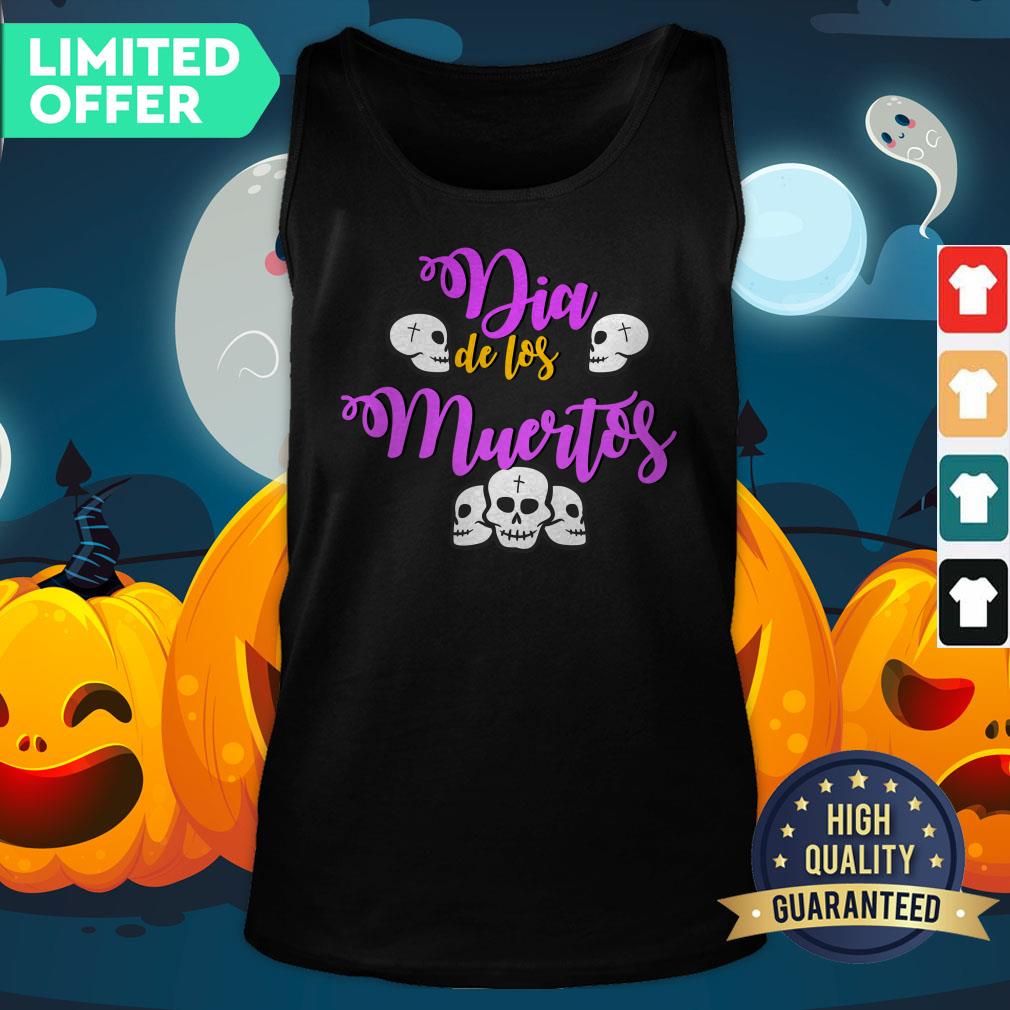 Skull Day Of Dead Dia De Muertos Mexican Holiday Tank Top