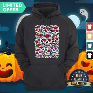 Sugar Skulls Galore Day Of The Dead Muertos Hoodie