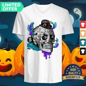 The Tattooed Gentleman A-Line Sugar Skull Day Of The Dead V-neck