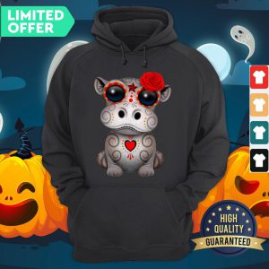Yellow And Red Day Of The Dead Dia De Los Muertos Sugar Skull Baby Hoodie