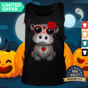Yellow And Red Day Of The Dead Dia De Los Muertos Sugar Skull Baby Tank Top