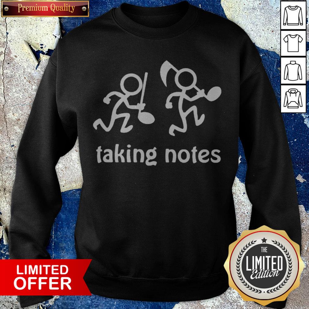 Awesome Music Taking Notes Sweatshirt