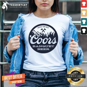Coors Banquet Beer Protect Our West V Neck