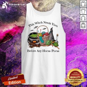 Crochet This Witch Needs Yarn Before Any Hocus Pocus Tank Top - Design By Teeshirtcat.com