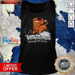 Dachshund Through The Snow Tank Top