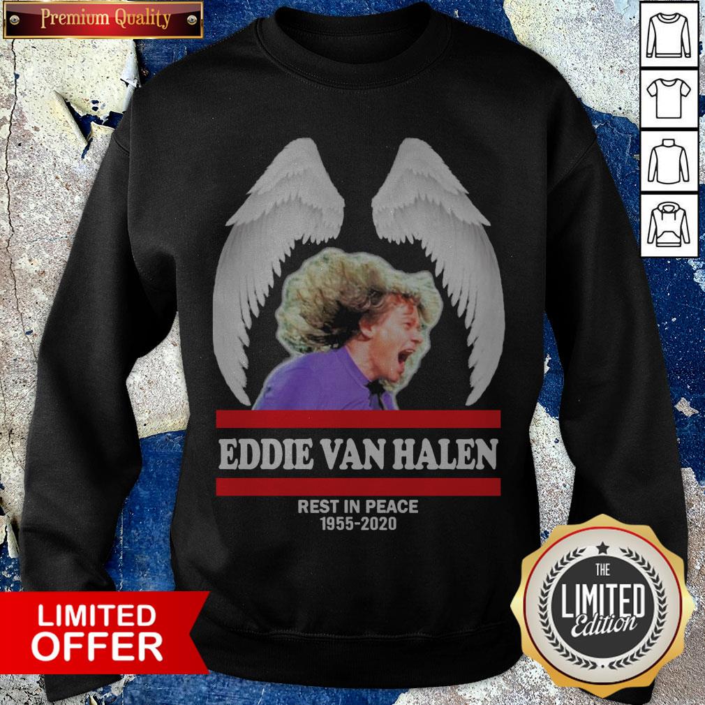 Eddie Van Halen Wings Rest In Peace 1955 2020 Sweatshirt