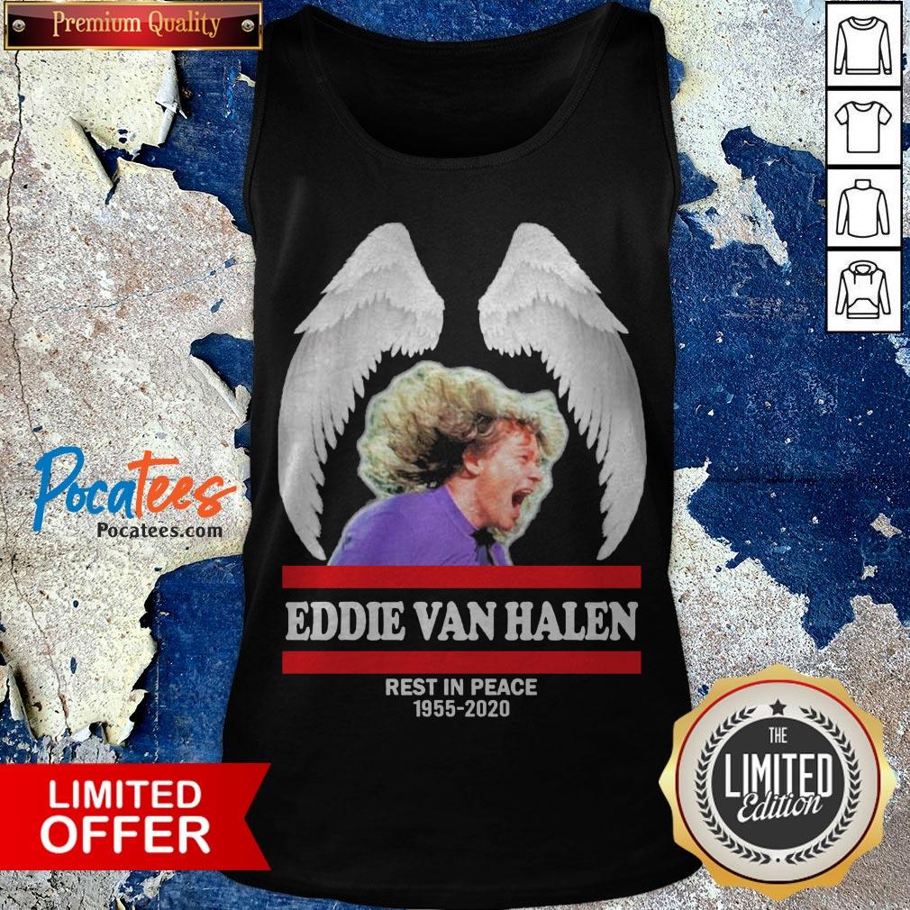 Eddie Van Halen Wings Rest In Peace 1955 2020 Tank Top