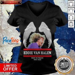Eddie Van Halen Wings Rest In Peace 1955 2020 V Neck