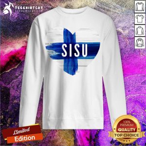 Funny Finnish Heart SISU Sweatshirt - Design By Teeshirtcat.com