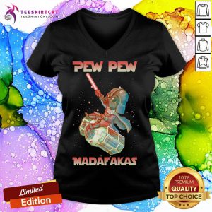 Happy Darth Vader Few Few Madafakas V Neck - Design By Teeshirtcat