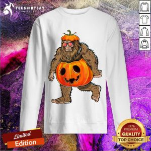 Hot Halloween Bigfoot Pumpkin Sweatshirt