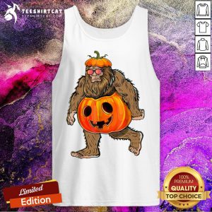 Hot Halloween Bigfoot Pumpkin Tank Top