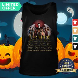 Lucifer Thank You For The Memories Signatures Tank Top