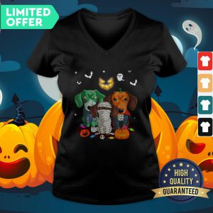 Official Dachshund Friend Halloween V Neck