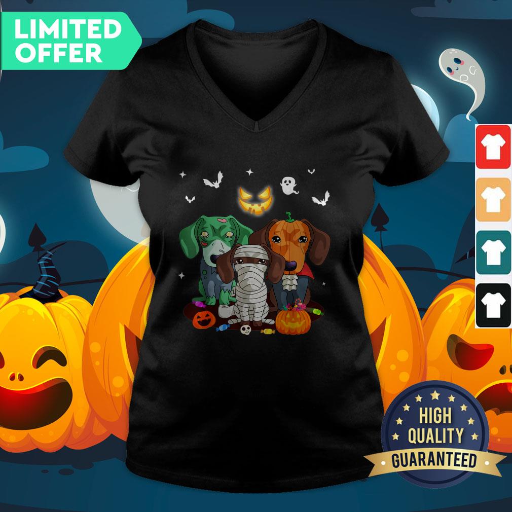 Official Dachshund Friend Halloween V Neck