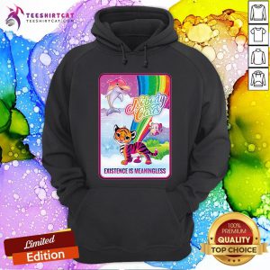Official Dolphin Elephant Tiger Nobody Cares Existence Is Meaningless Hoodie
