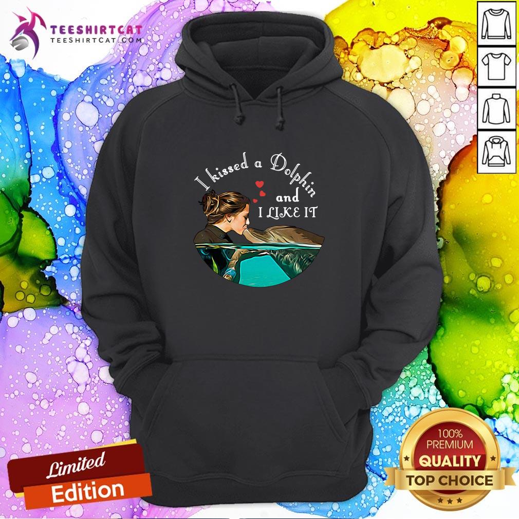 Official Dolphins I Kissed A Dolphin And I Like It Hoodie