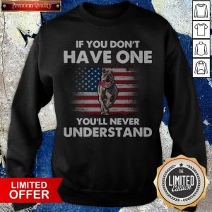 Pitbull American Flag If You Don'T Have One You'Ll Never Understand Sweatshirt