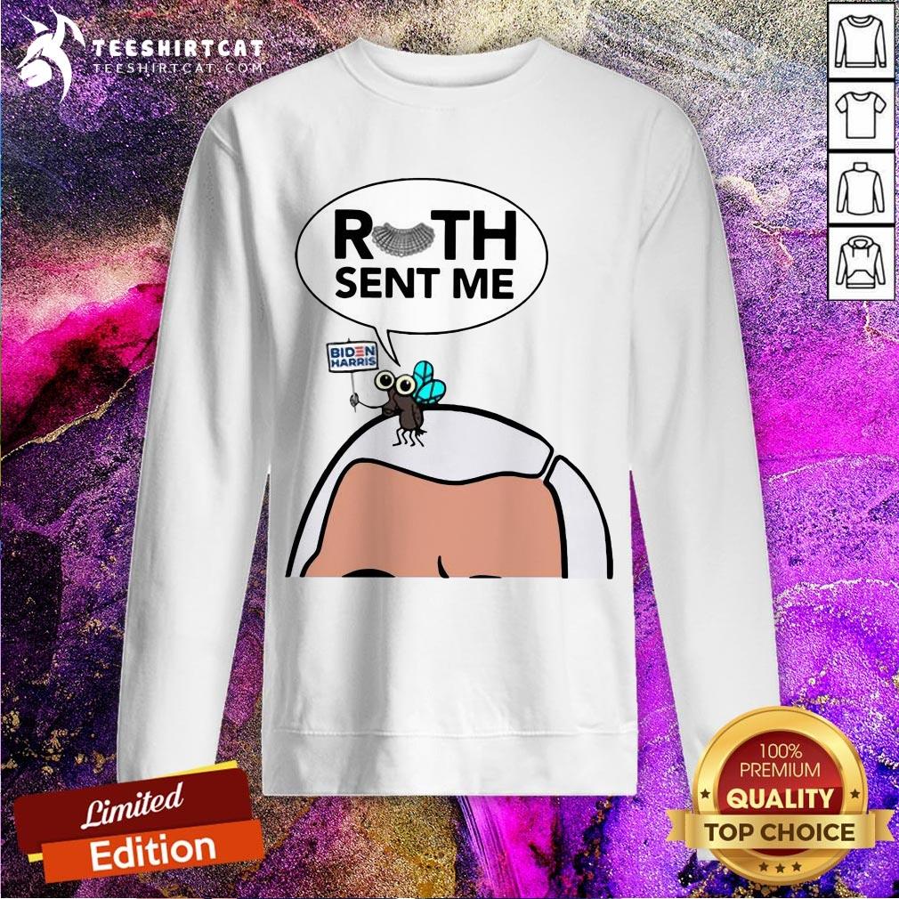 Rbg Ruth Sent Me Fly Mike Pence Biden Harris Sweatshirt