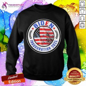 Top Biden Inauguration 2021 American Flag Sweatshirt - Design By Teeshirtcat.com