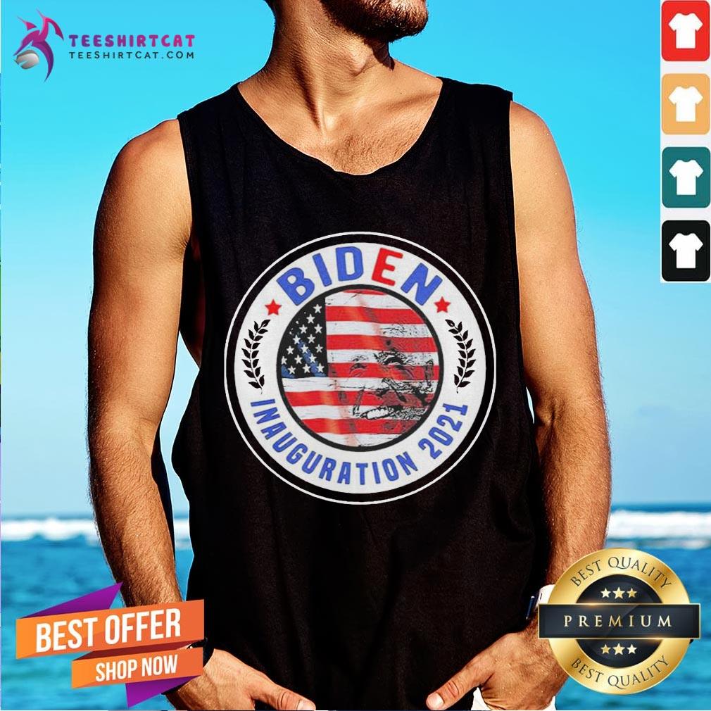 Top Biden Inauguration 2021 American Flag Tank Top- Design By Teeshirtcat.com Top Biden Inauguration 2021 American Flag Tank Top- Design By Teeshirtcat.com