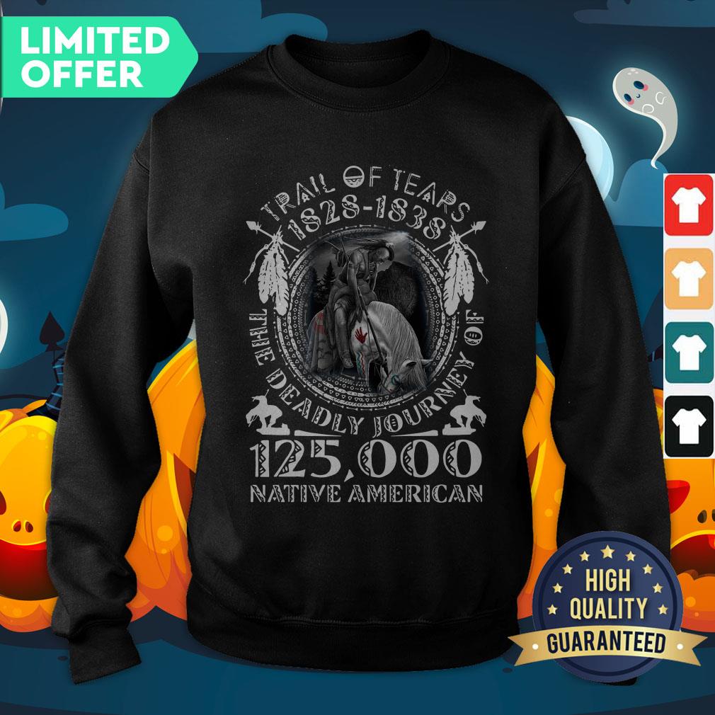 Trail Of Tears 1828-1838 The Deadly Journey Of 125000 Native American SweatShirt