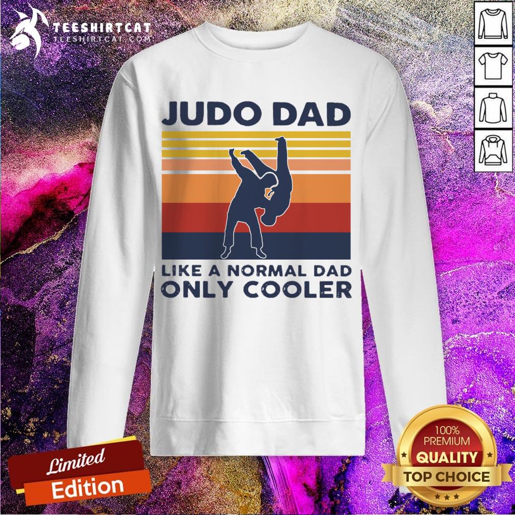 Vintage Judo Dad Like A Normal Dad Only Cooler Sweatshirt