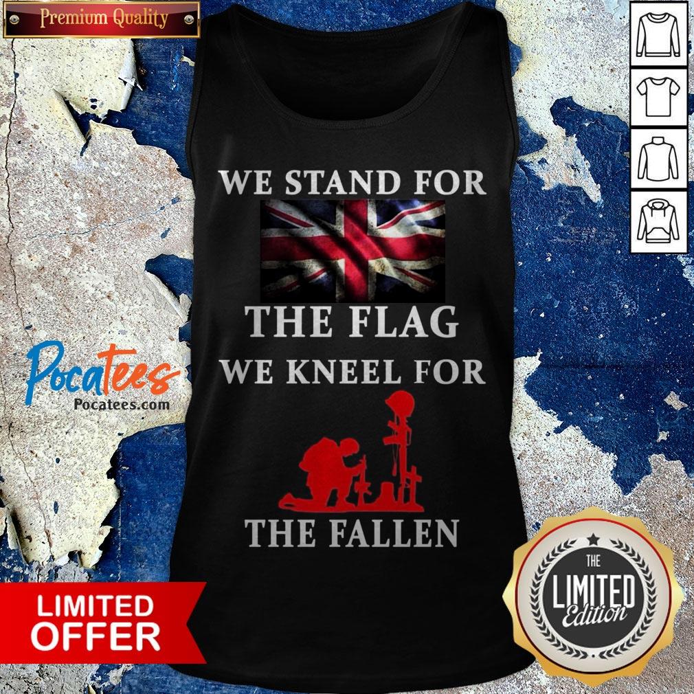 We Stand For The Flag We Kneel For The Fallen Tank Top