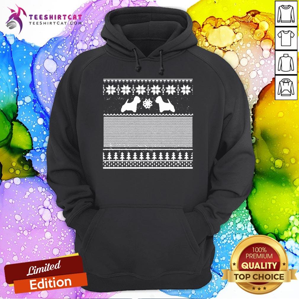 Westie Green Christmas Sweater Hoodie