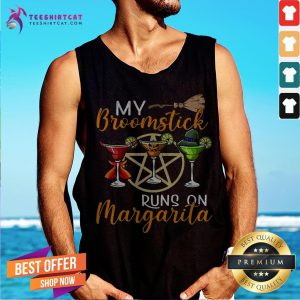 Wines My Broomstick Runs On Margarita Supernatural Halloween Tank Top