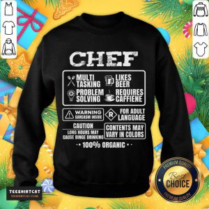 Awesome Chef Cooking Gift Kitchen Women Men Food Chef Funny T-Sweatshirt- Design By Teeshirtcat.com